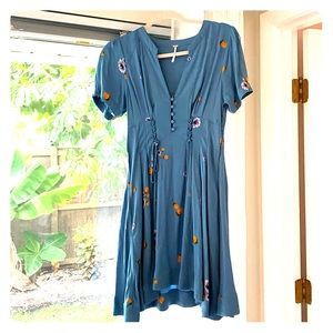 Free People Blue Mini Dress